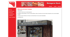 Desktop Screenshot of metzgerei-beck.de